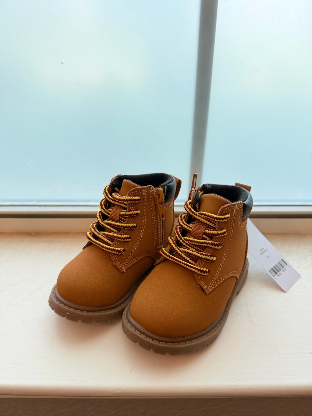 Carter's Brown/Tan Kids Lace-Up Boots